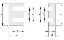 small lamination cores range EE